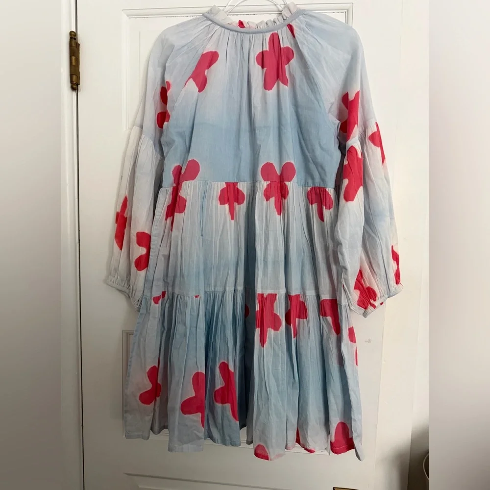 Oliphant Balloon Sleeve Short Dress • Mela Blue • Women’s Size XS LIKE NEW - Picture 6 of 6